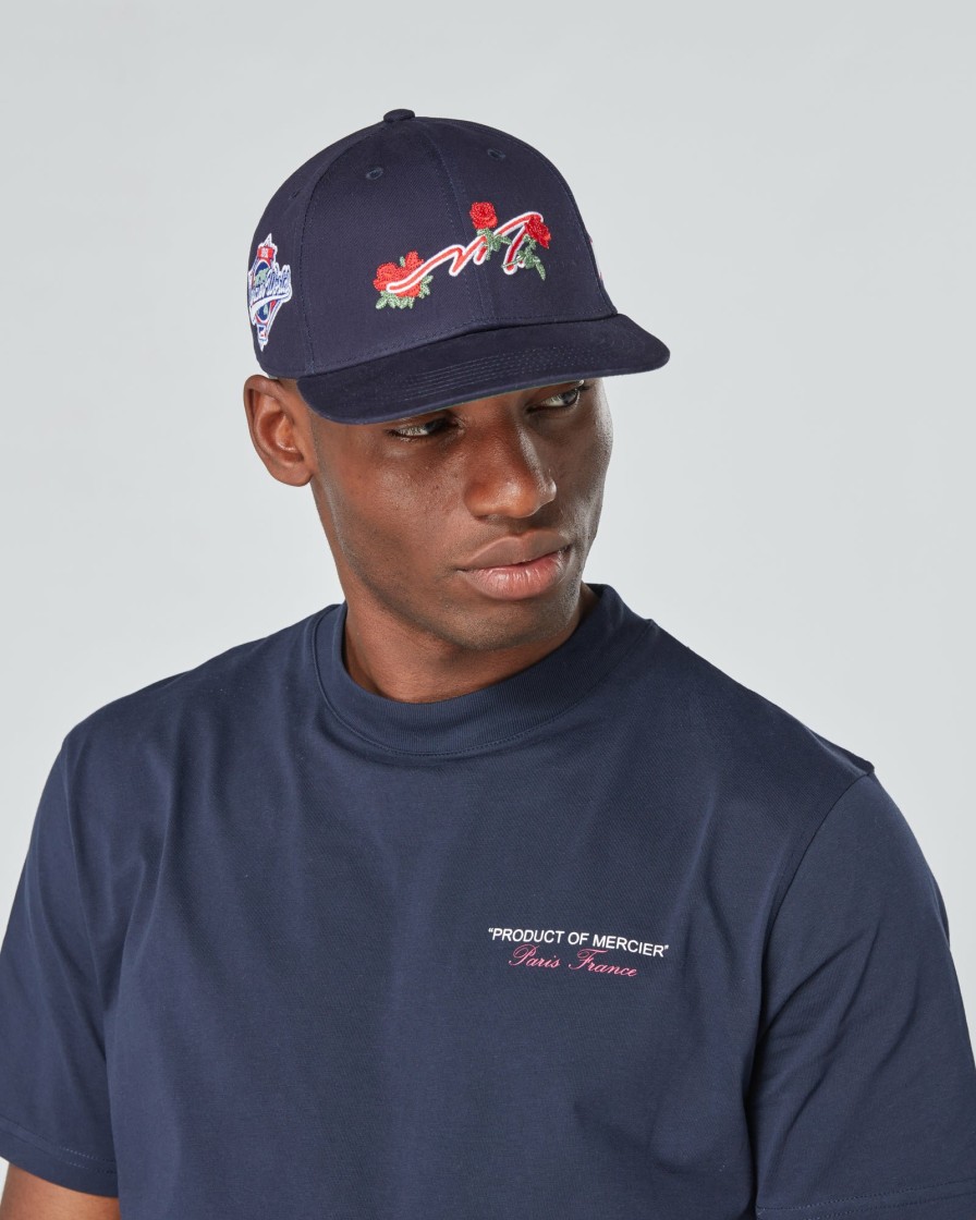 Vetements Pour Hommes Mercier | Casquette Bleue Mercier Ornee