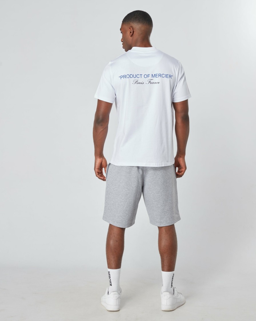 Vetements Pour Hommes Mercier | Produit Blanc Bleu De Mercier Tshirt