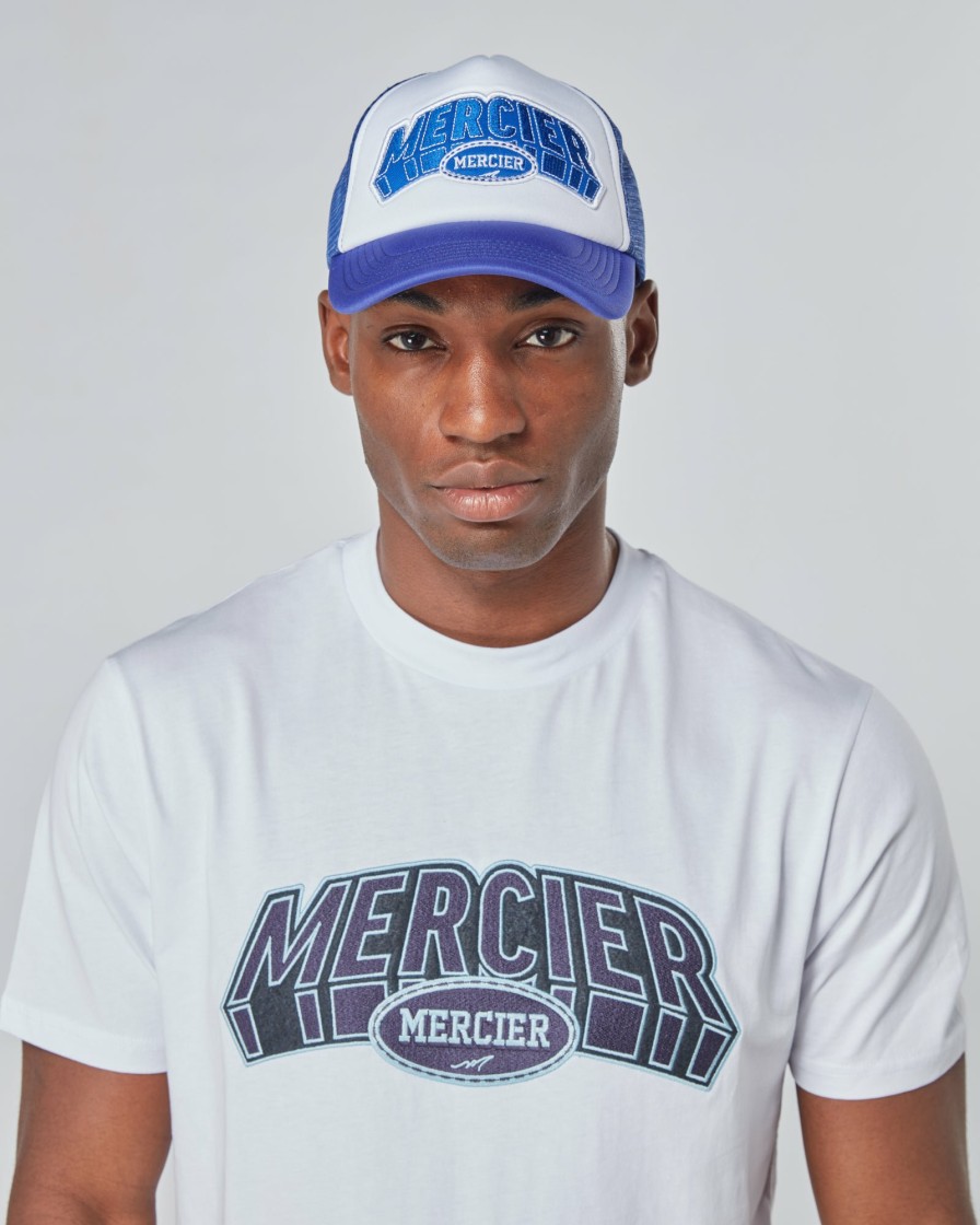 Vetements Pour Hommes Mercier | Trucker En Mousse Mercier Court Violet Et Blanc