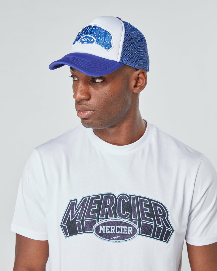 Vetements Pour Hommes Mercier | Trucker En Mousse Mercier Court Violet Et Blanc