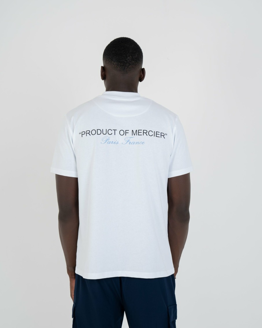 Vetements Pour Hommes Mercier | Produit Ciel Blanc De Mercier Tshirt