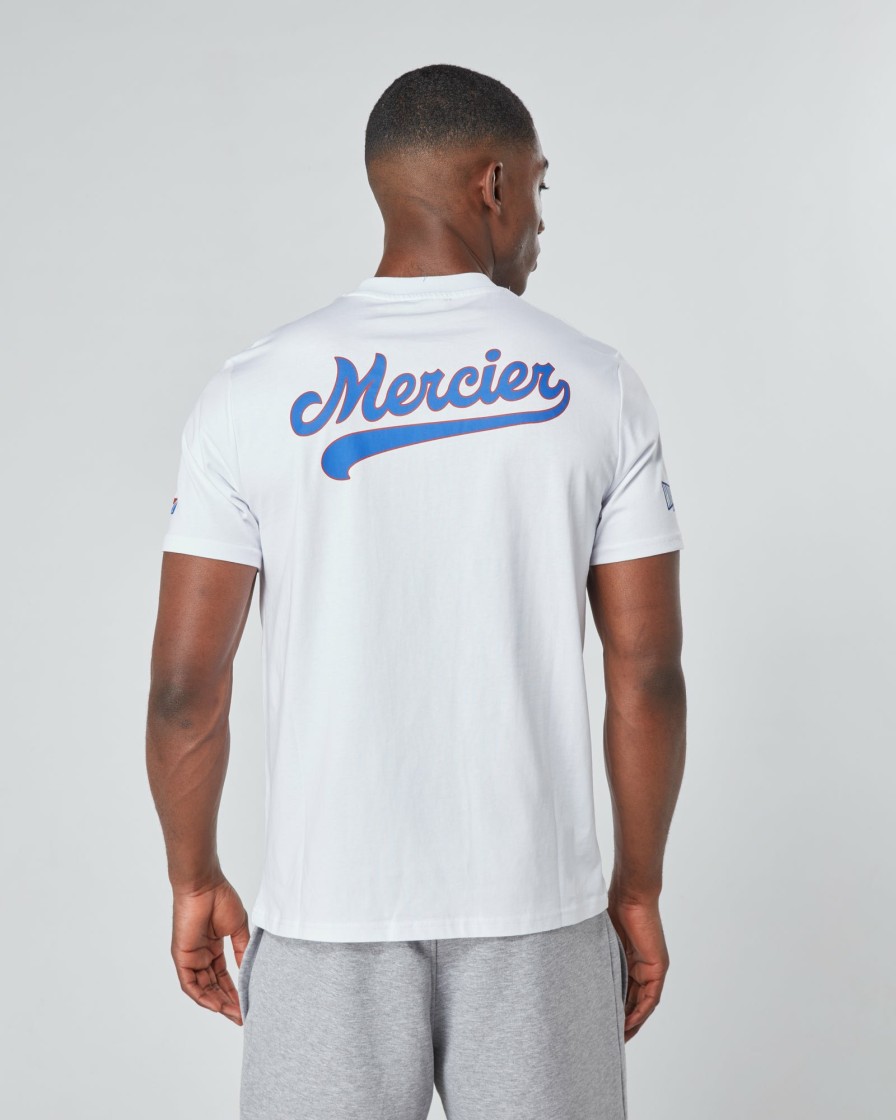 Vetements Pour Hommes Mercier | Tshirt Mercier Empire Blanc Bleu