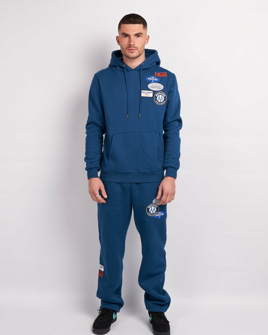 Vetements Pour Hommes Mercier | Sweat A Capuche Mercier Og Bleu Marocain