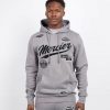 Vetements Pour Hommes Mercier | Sweat A Capuche Avec Badge Des Equipes, Gris Acier