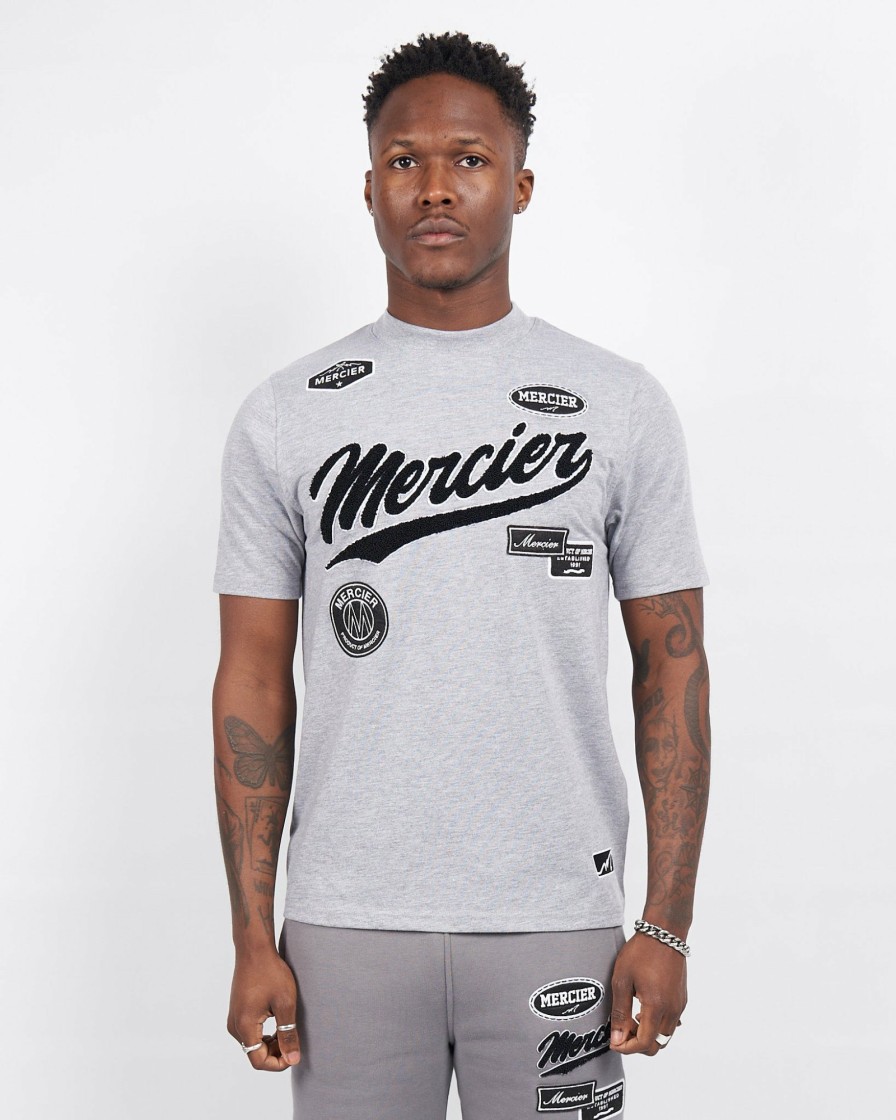 Vetements Pour Hommes Mercier | Tshirt Gris Marl Mercier Teams