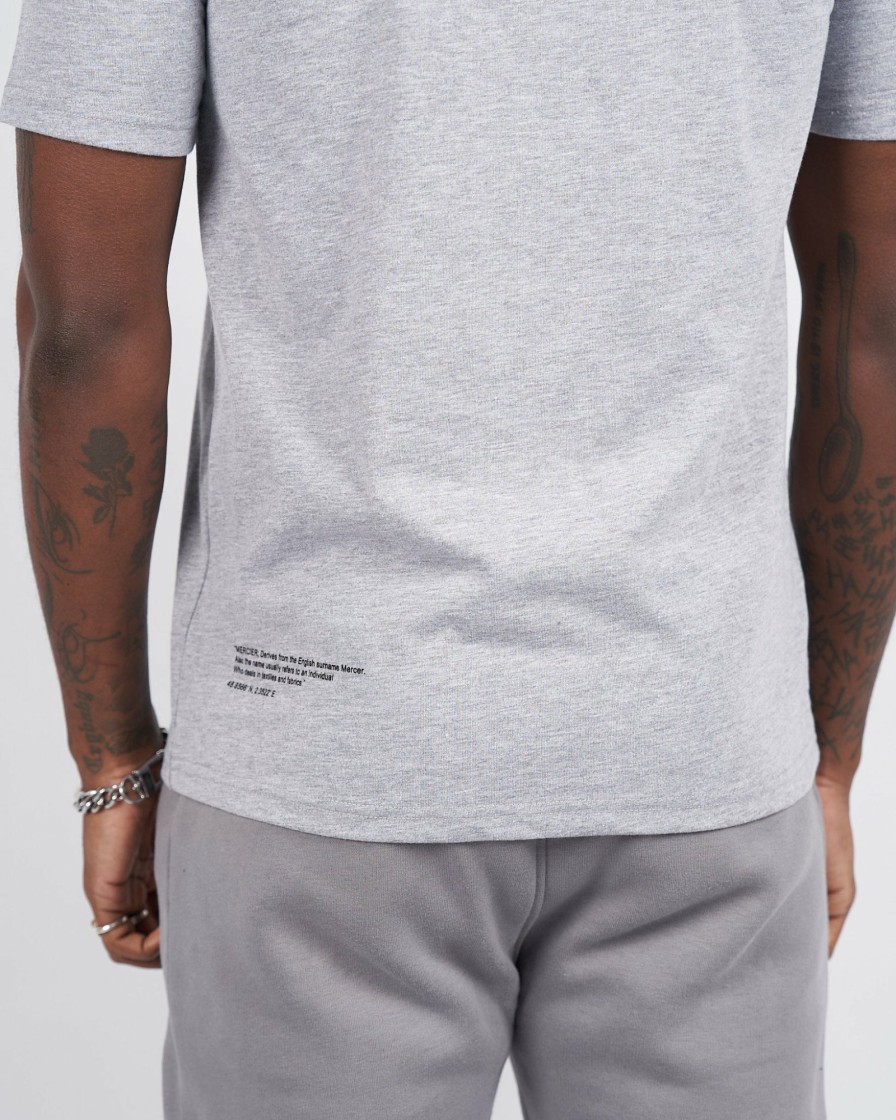 Vetements Pour Hommes Mercier | Tshirt Gris Marl Mercier Teams