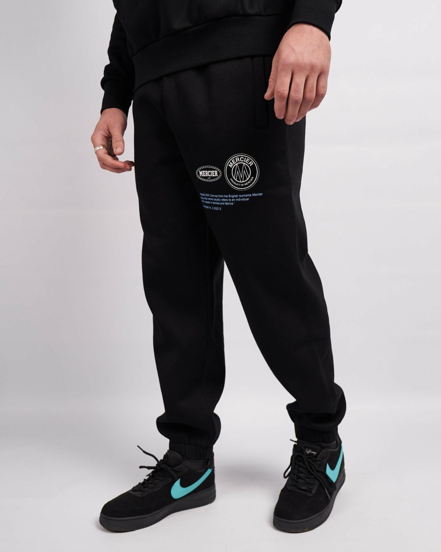 Vetements Pour Hommes Mercier | Pantalon De Jogging Caruso Noir Et Bleu Placide