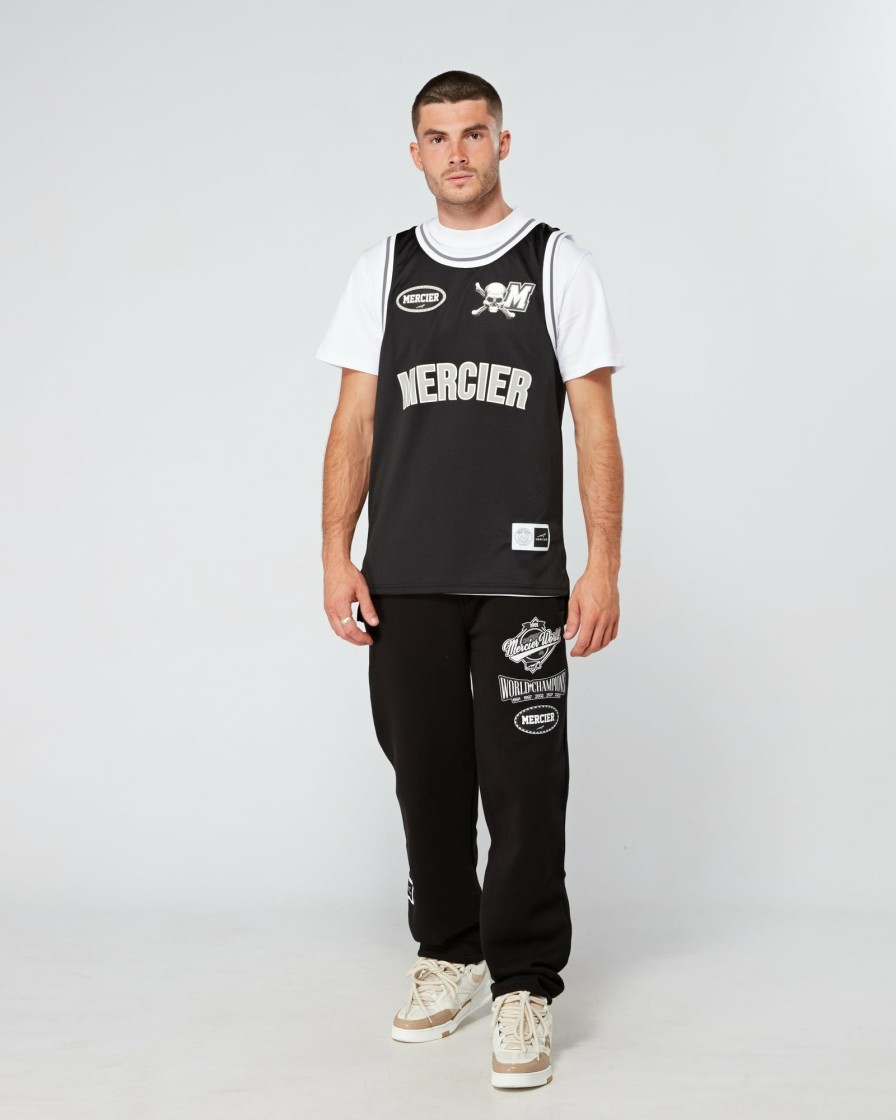 Vetements Pour Hommes Mercier | Gilet De Basketball Crawford Noir Et Gris