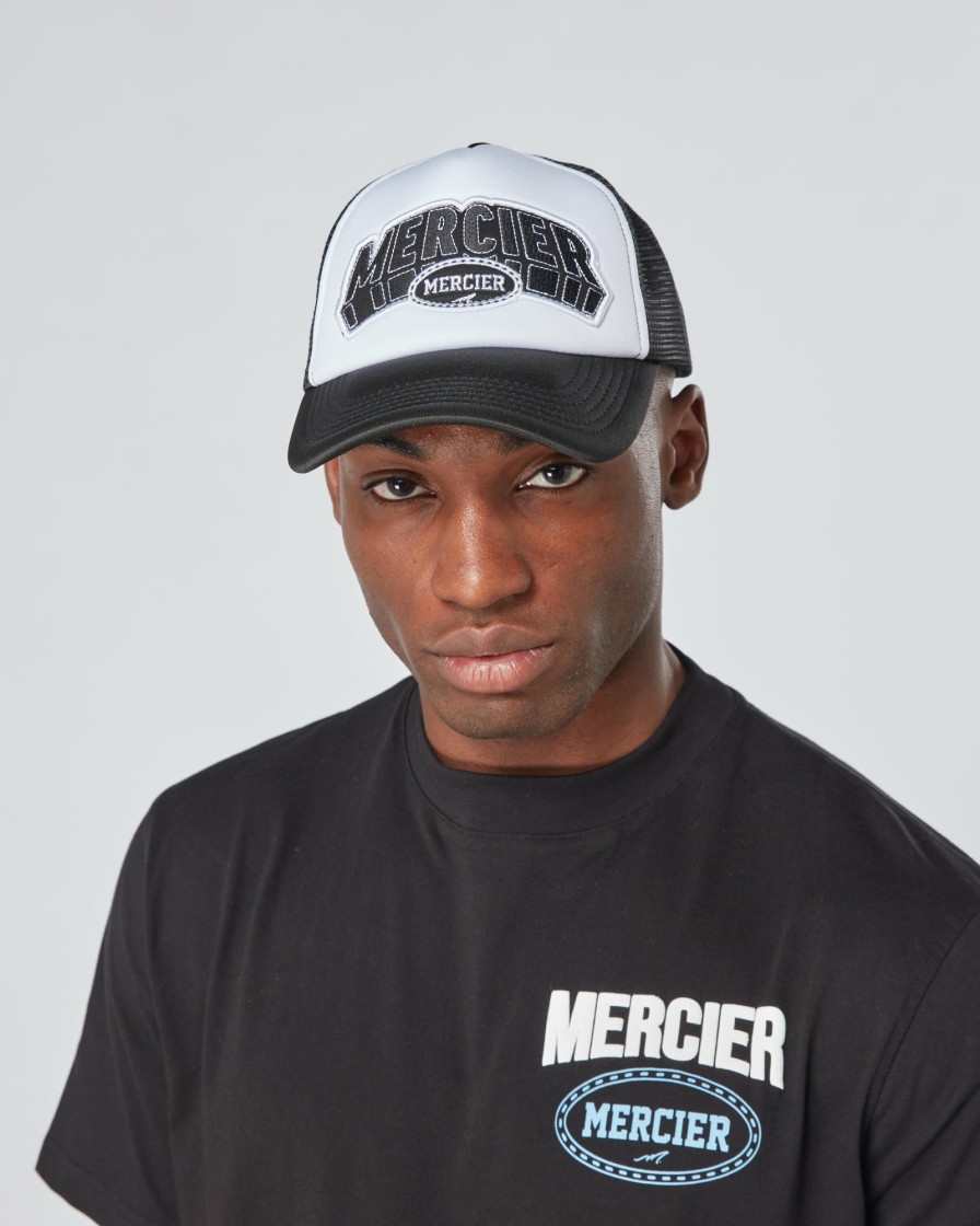 Vetements Pour Hommes Mercier | Trucker En Mousse Court Blanc Noir