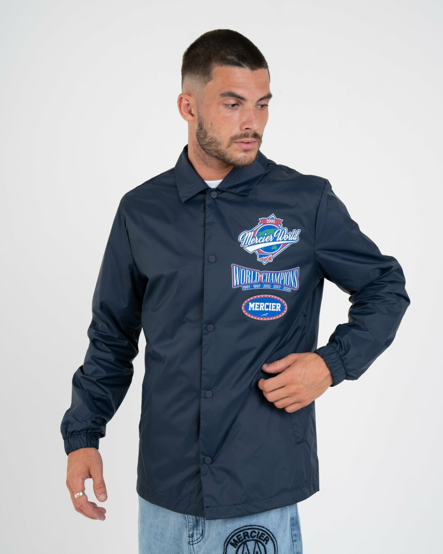 Vetements Pour Hommes Mercier | Veste Mercier World Coach Bleu Marine