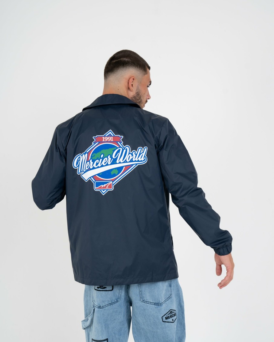 Vetements Pour Hommes Mercier | Veste Mercier World Coach Bleu Marine