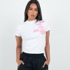 Vetements Pour Femmes Mercier | Femme Mercier Blanc Rose Ajuste Og T-Shirt