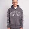 Vetements Pour Hommes Mercier | Sweat A Capuche Zippe Compton Blanc Acier