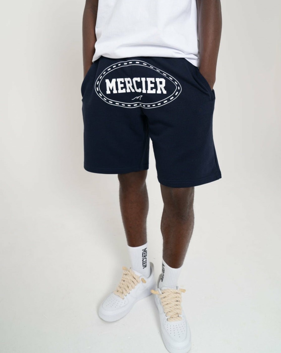 Vetements Pour Hommes Mercier | Short Mercier Maison Blanc Marine