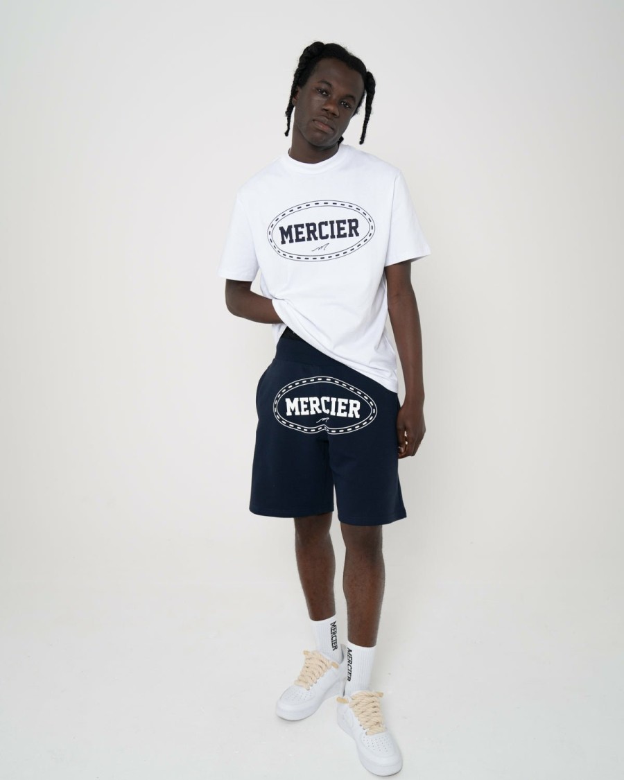 Vetements Pour Hommes Mercier | Short Mercier Maison Blanc Marine