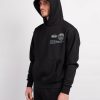 Vetements Pour Hommes Mercier | Sweat A Capuche Caruso Noir Et Bleu Placide