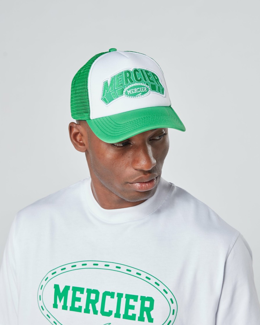 Vetements Pour Hommes Mercier | Camionneur En Mousse Court Blanc Vert