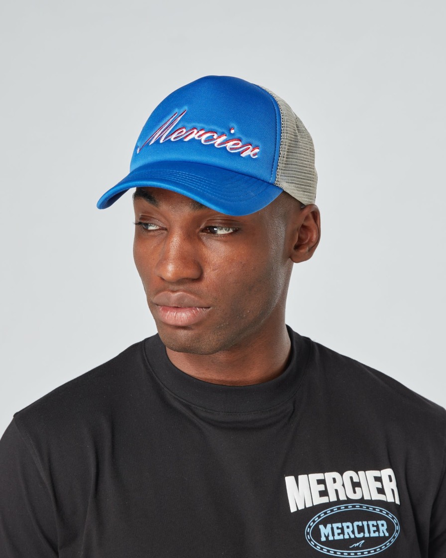 Vetements Pour Hommes Mercier | Trucker En Mousse Signature Bleu Gris