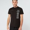 Vetements Pour Hommes Mercier | T-Shirt Noir A Badge Hybride Mono