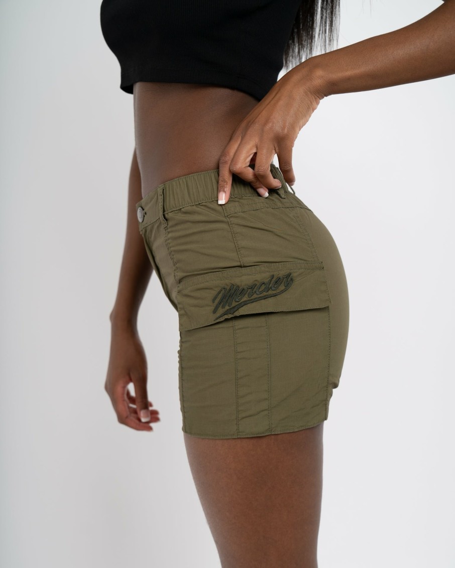 Vetements Pour Femmes Mercier | Short Cargo Kaki Mercier Perrier Femme