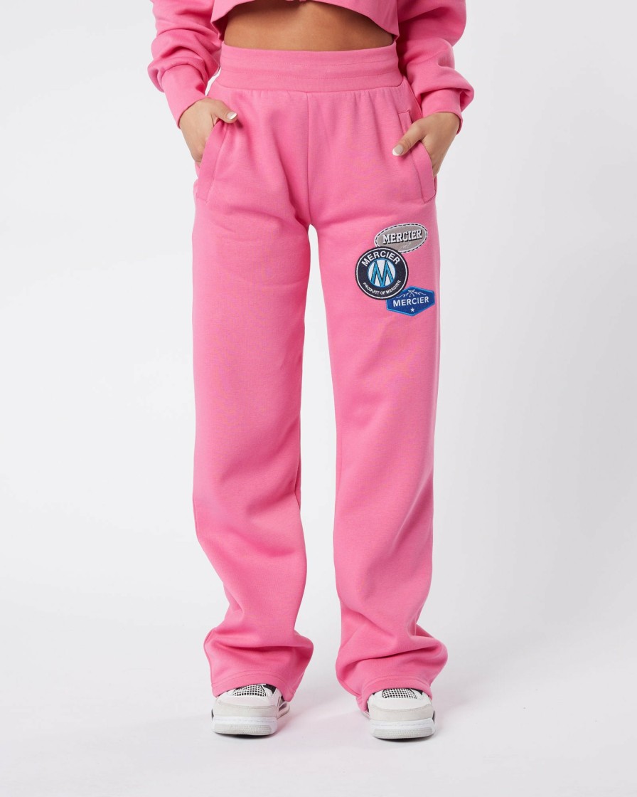 Vetements Pour Femmes Mercier | Pantalon De Jogging Droit Rose Vif Og Pour Femme