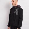 Vetements Pour Hommes Mercier | Coupe-Vent Noir Et Gris Avec Badge De Division