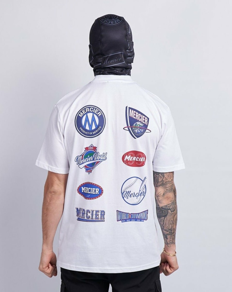 Vetements Pour Hommes Mercier | Tshirt Mercier La Serie Blanc