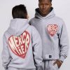 Vetements Pour Femmes Mercier | Sweat A Capuche Gris Chine Mercier Heart