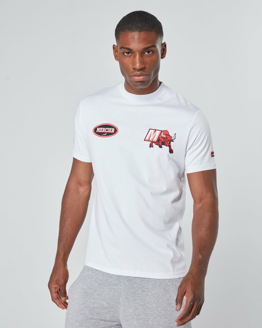 Vetements Pour Hommes Mercier | Tshirt Empire Mercier Blanc Rouge