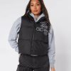 Vetements Pour Femmes Mercier | Gilet Sans Manches Noir Mono Badge Pour Femme